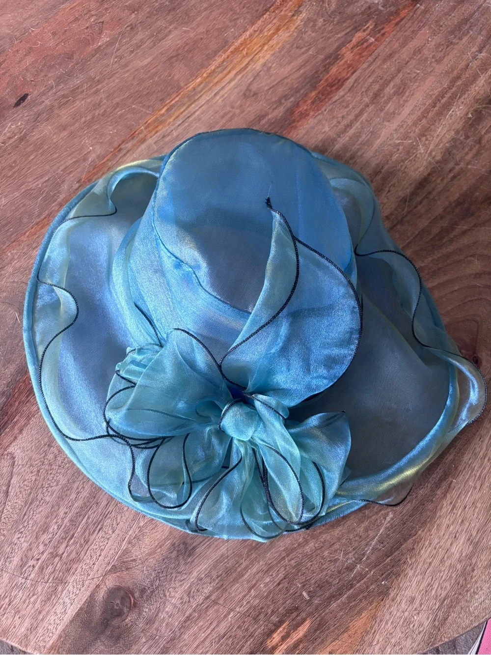 Elegant Women’s Organza Wide-Brim Hats in Multiple Colors